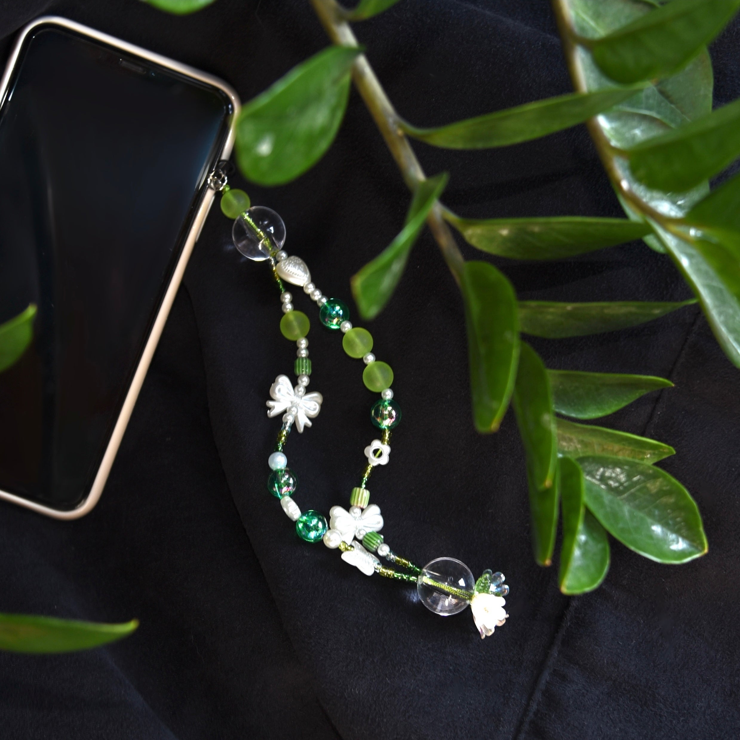 CHARM TELEFONO GREEN FLOWER