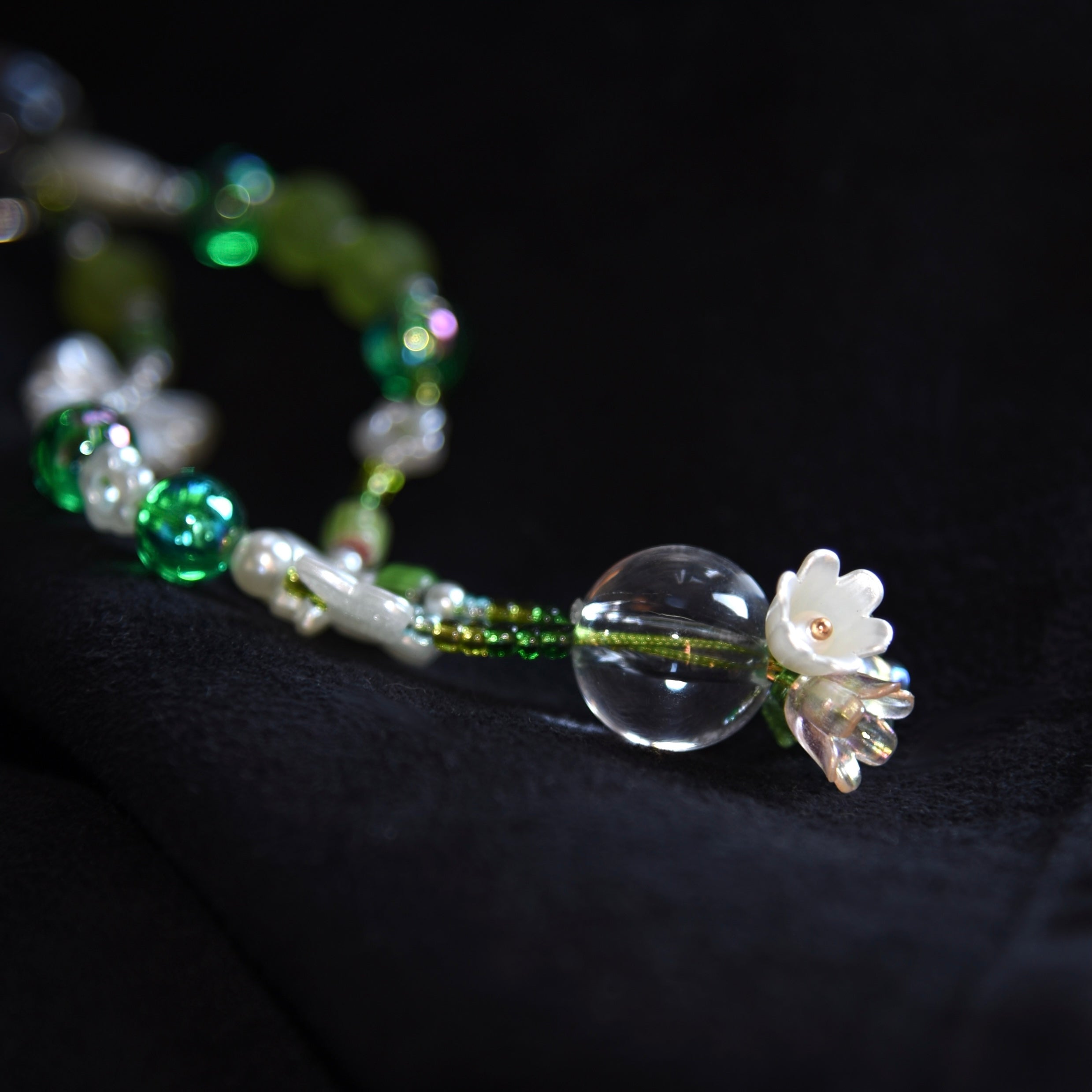 CHARM TELEFONO GREEN FLOWER