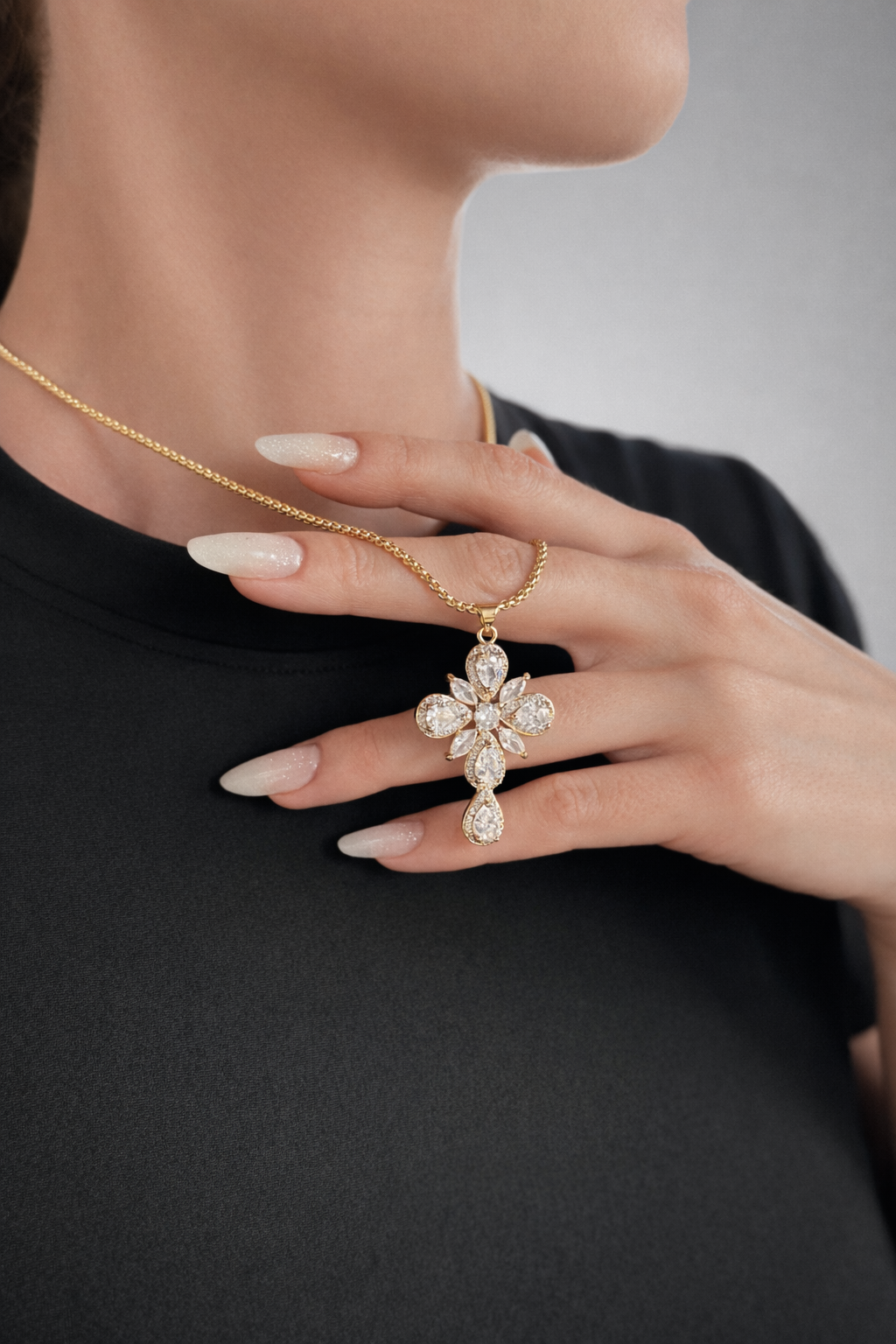 COLLANA CROSS FLOWER