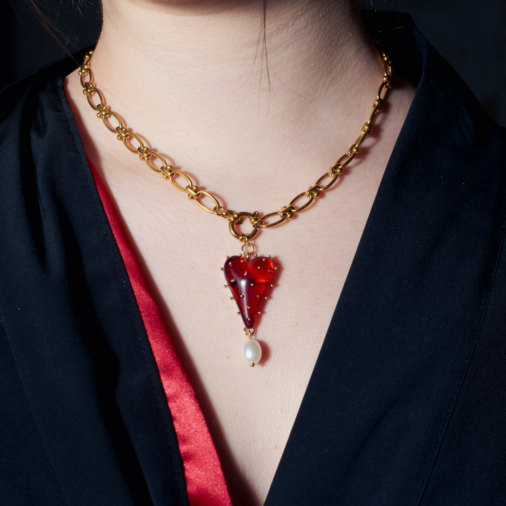 COLLANA ROSSO VENEZIANO