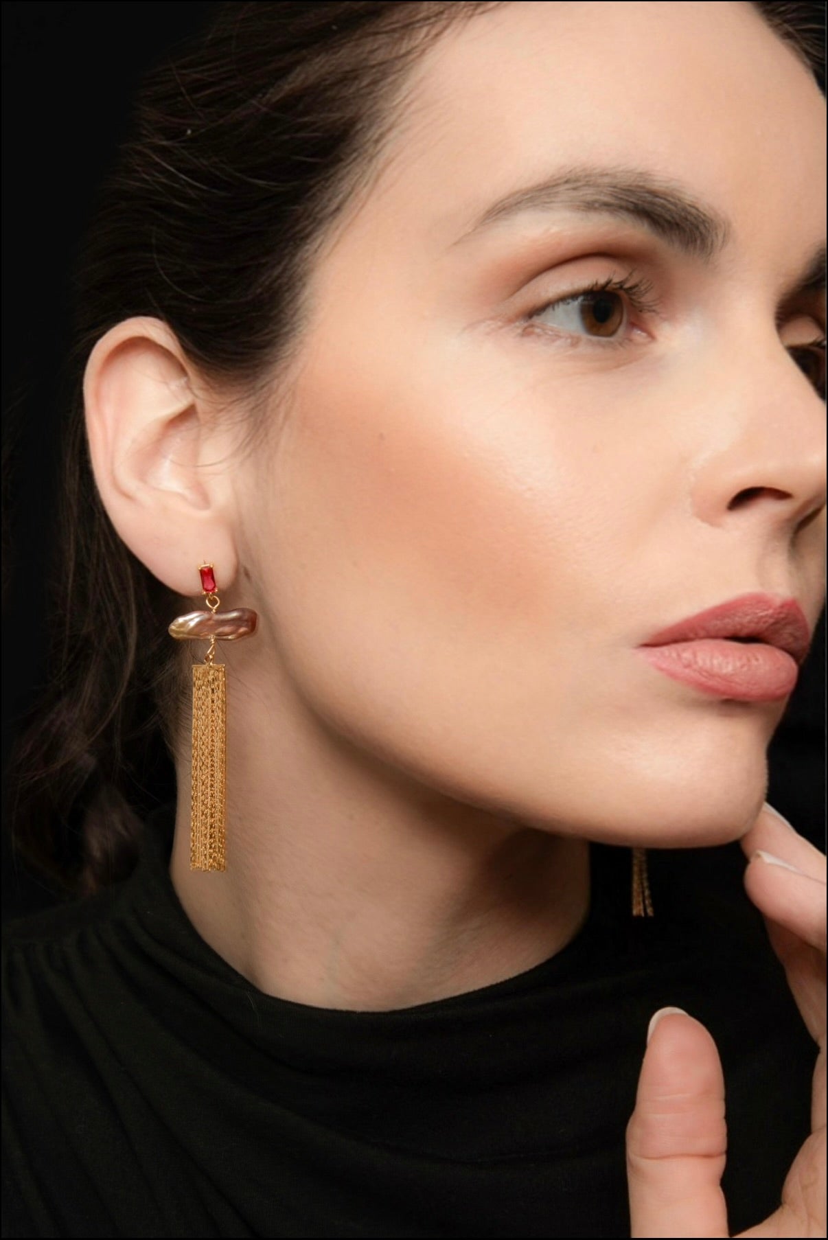 ORECCHINI ÉCLAT AMARANTO