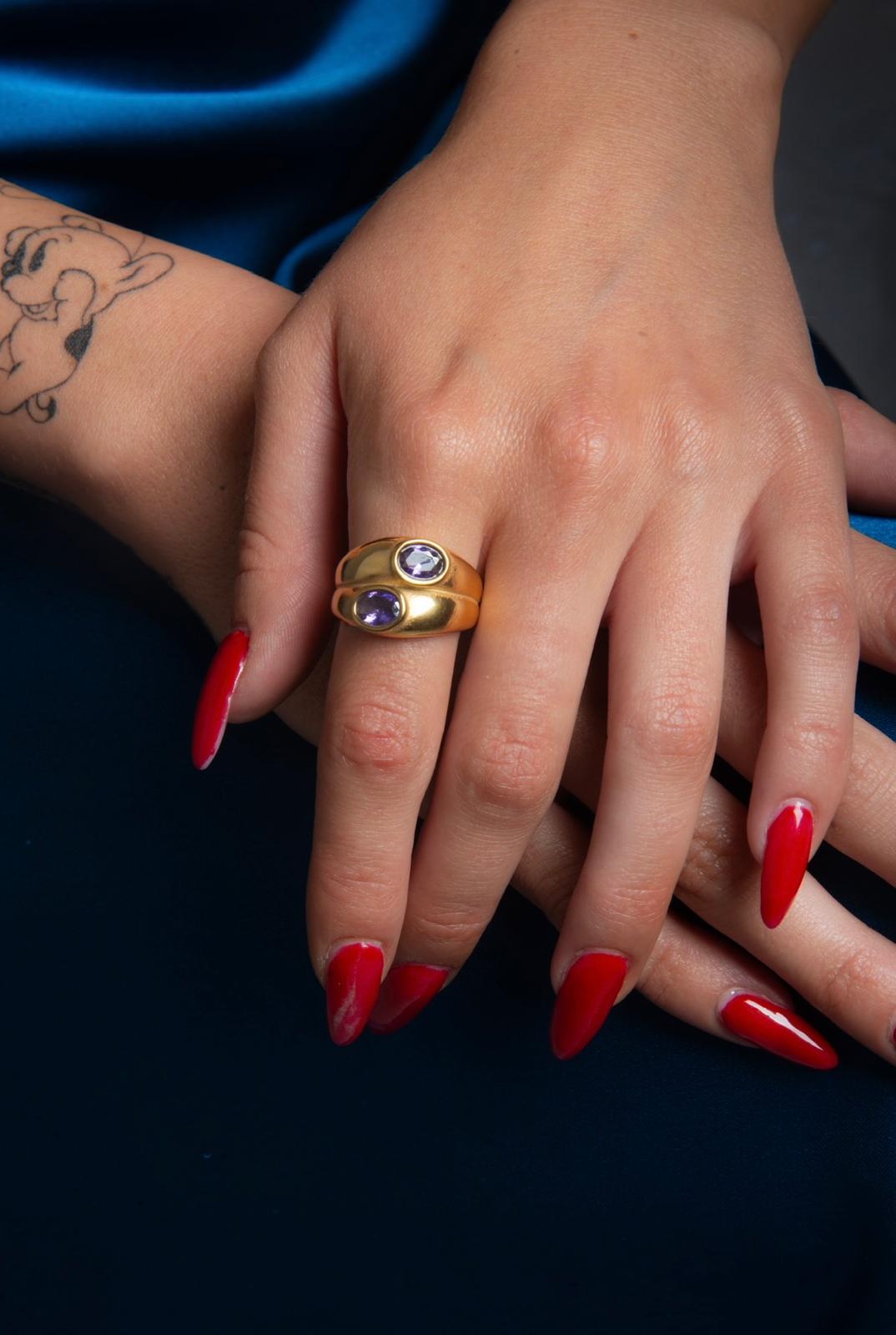 ANELLO DOUBLE VIOLET