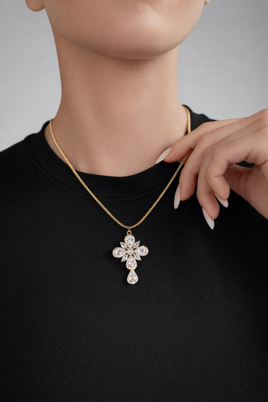 COLLANA CROSS FLOWER