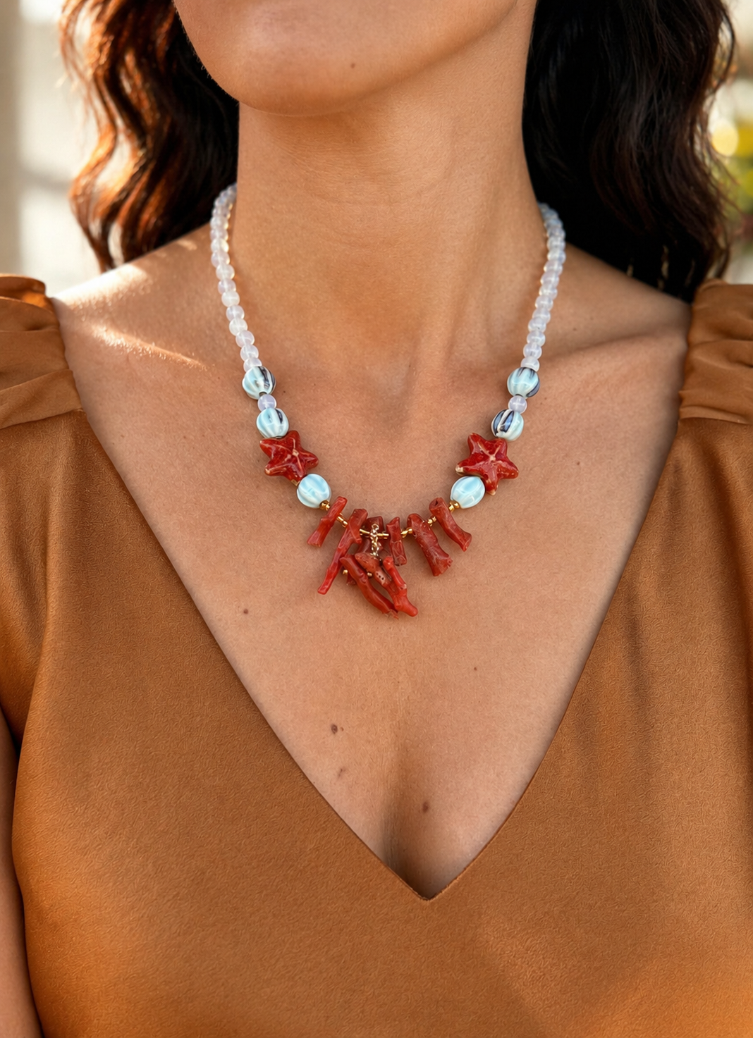 COLLANA CORALLO DI MARE