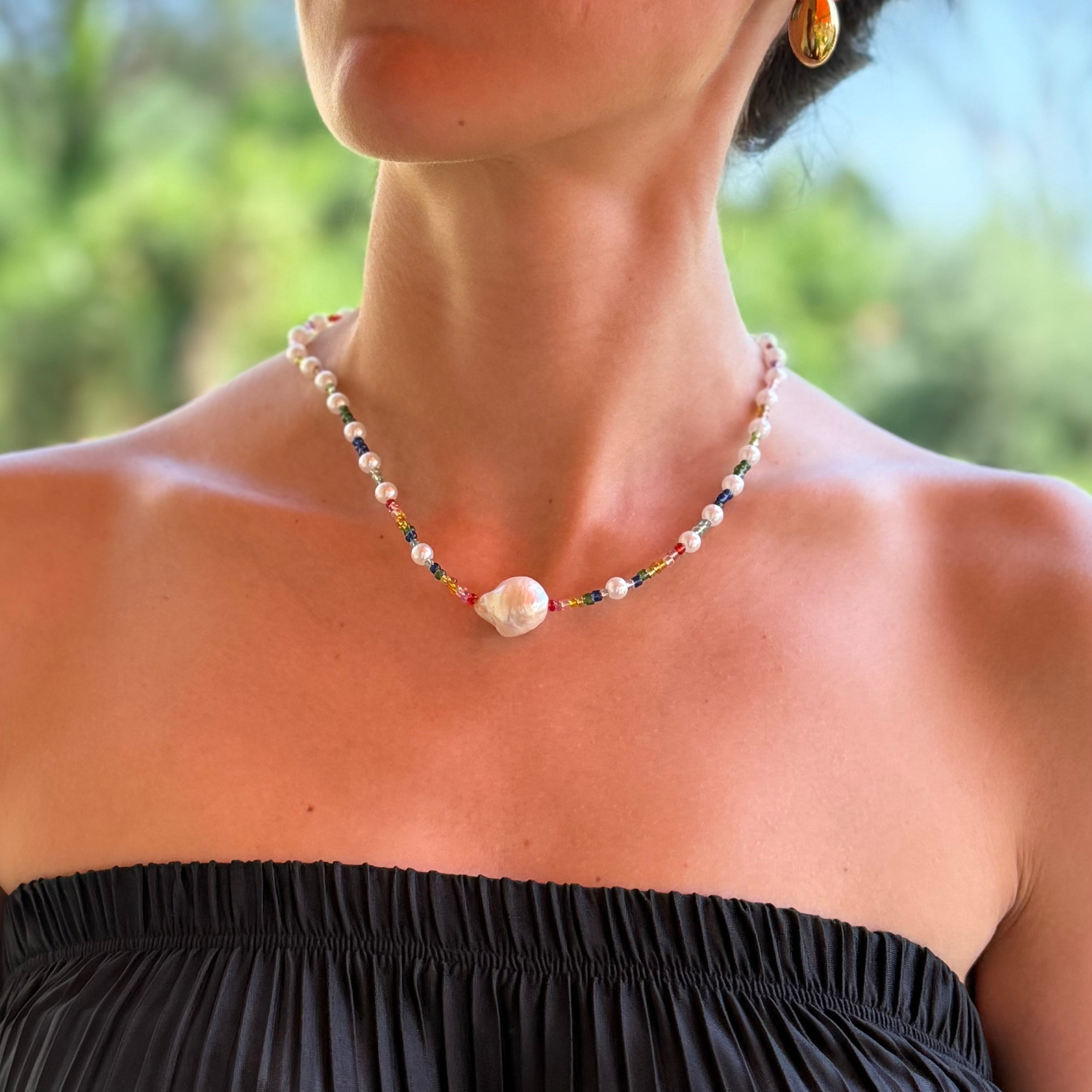COLLANA RAINBOW PEARL