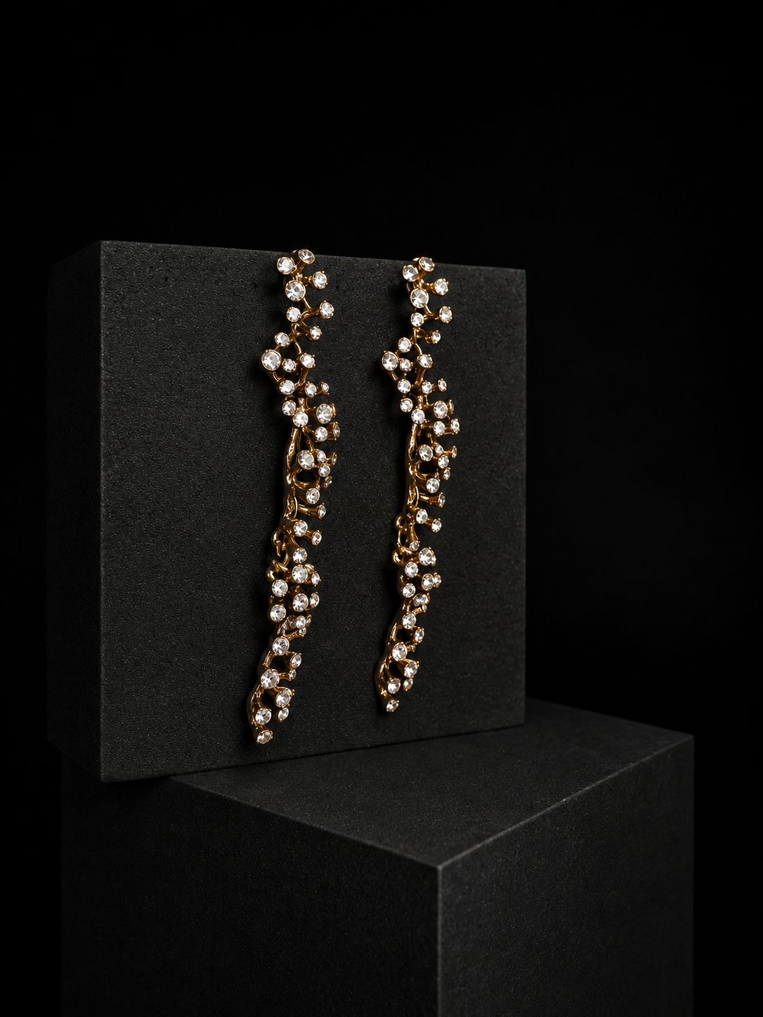 ORECCHINI DOUBLE REEF GOLD
