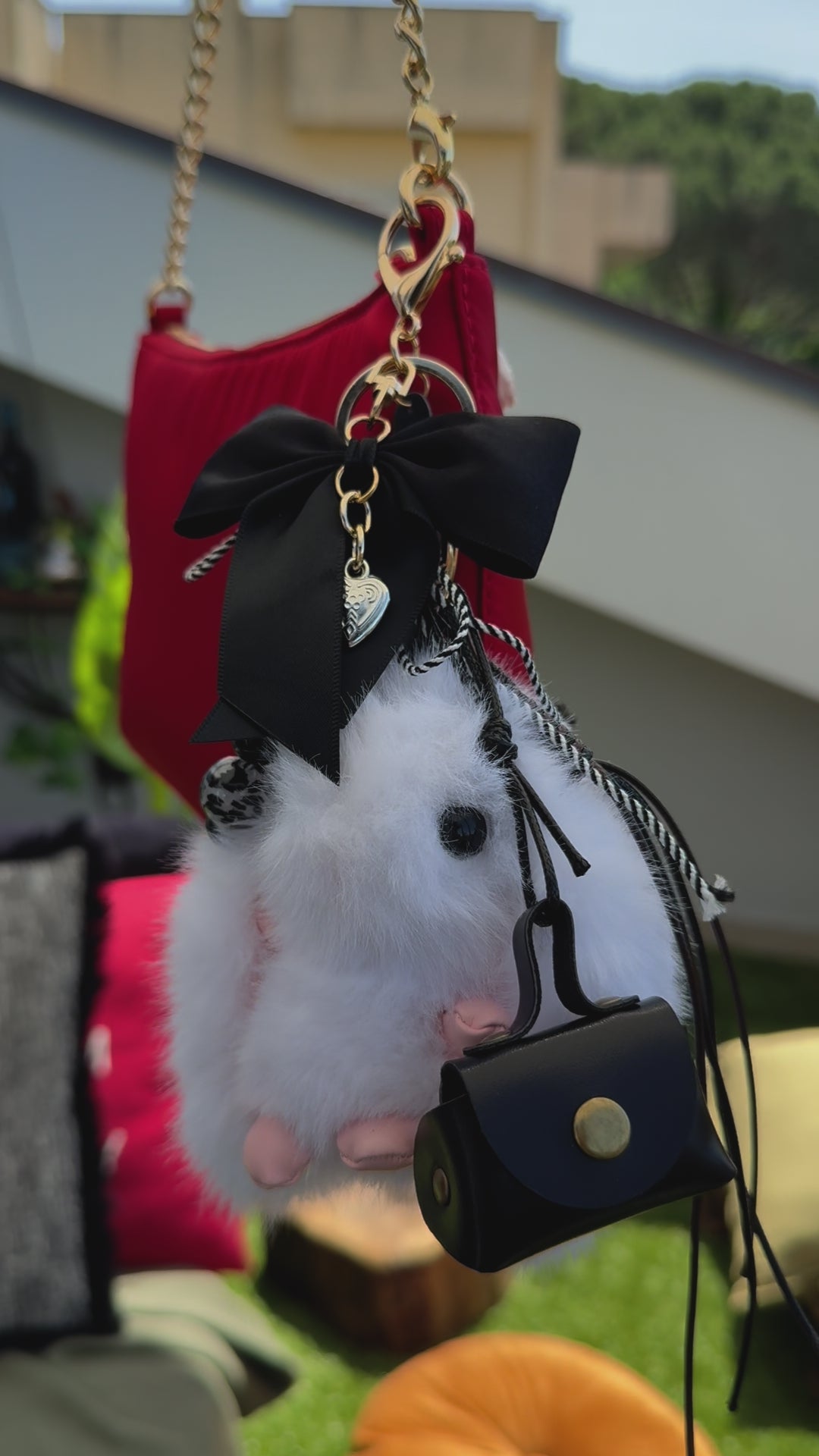 CHARM BORSA BIANCONIGLIO