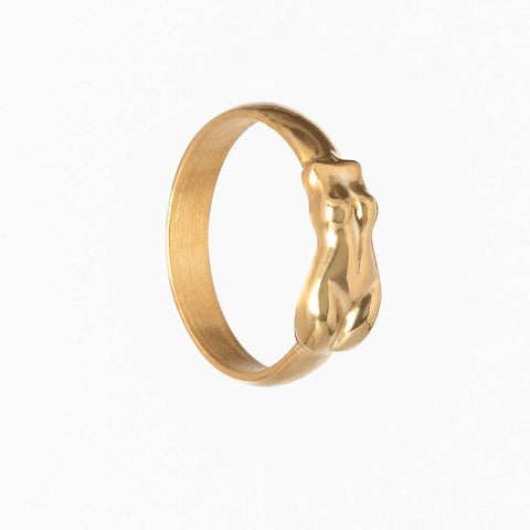 YELLOW GOLD PLATED OLYMPIAN GODDESS